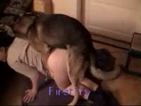 German shepherd having dog sex with mature milf